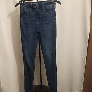 American Eagle Outfitters Dark Blue Skinny Jeans